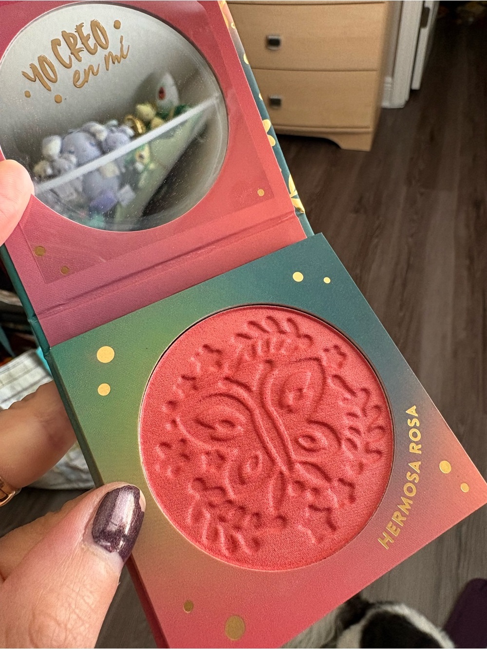 Encanto Hermosa Rosa Pressed Blush — Coral Pink Cheek Color